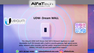 Ubiquiti UniFi Dream Wall (UDW) – All-in-One Enterprise WiFi 6 Network Appliance