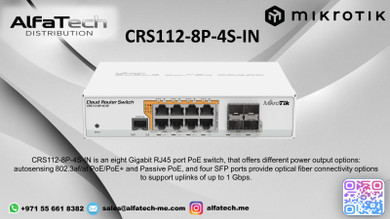 Powering Connectivity with MikroTik CRS112-8P-4S-IN – Versatile PoE Switching Solution