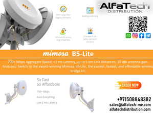 Cost-Effective High-Speed Wireless Backhaul with Mimosa B5-Lite Kit