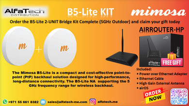 Cost-Effective High-Speed Wireless Backhaul with Mimosa B5-Lite Kit