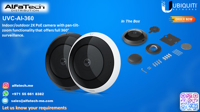 Ubiquiti UVC-AI-360 – 360° Panoramic AI-Powered Surveillance for Full-Area Coverage