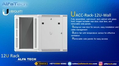 Ubiquiti UACC-Rack-12U-Wall – Compact Wall-Mount Rack Enclosure