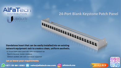 24-Port Blank Keystone Patch Panel