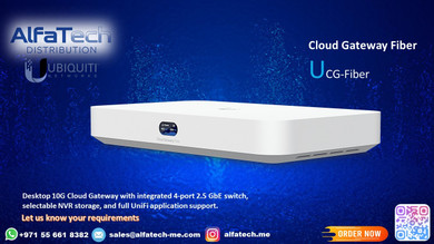 UniFi Cloud Gateway Fiber (30W) – High-Performance Fiber Networking with Built-in Security UniFi Cloud Gateway Fiber (30W)