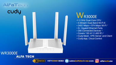 WR3000E AX3000 Gigabit Mesh Wi-Fi 6 Router
