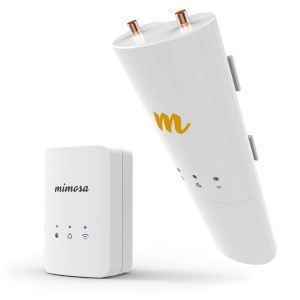C5c/G2 Bundle ‐ Connectorized  Long Range Client (4950‐6400 Mhz), Supports Mimosa A5 GPS  Sync; TDMA; MU‐MIMO; 2x2 RP‐SMA; AGC Squelch ‐ 500+Mbps ‐ 27 dBm. Comes with Type A  (NA) and Type C (EU) plugs. 