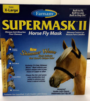 Supermask II Horse Fly Mask XL w/o Ears Copper/Black