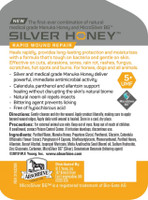 Silver Honey Spray bottle label