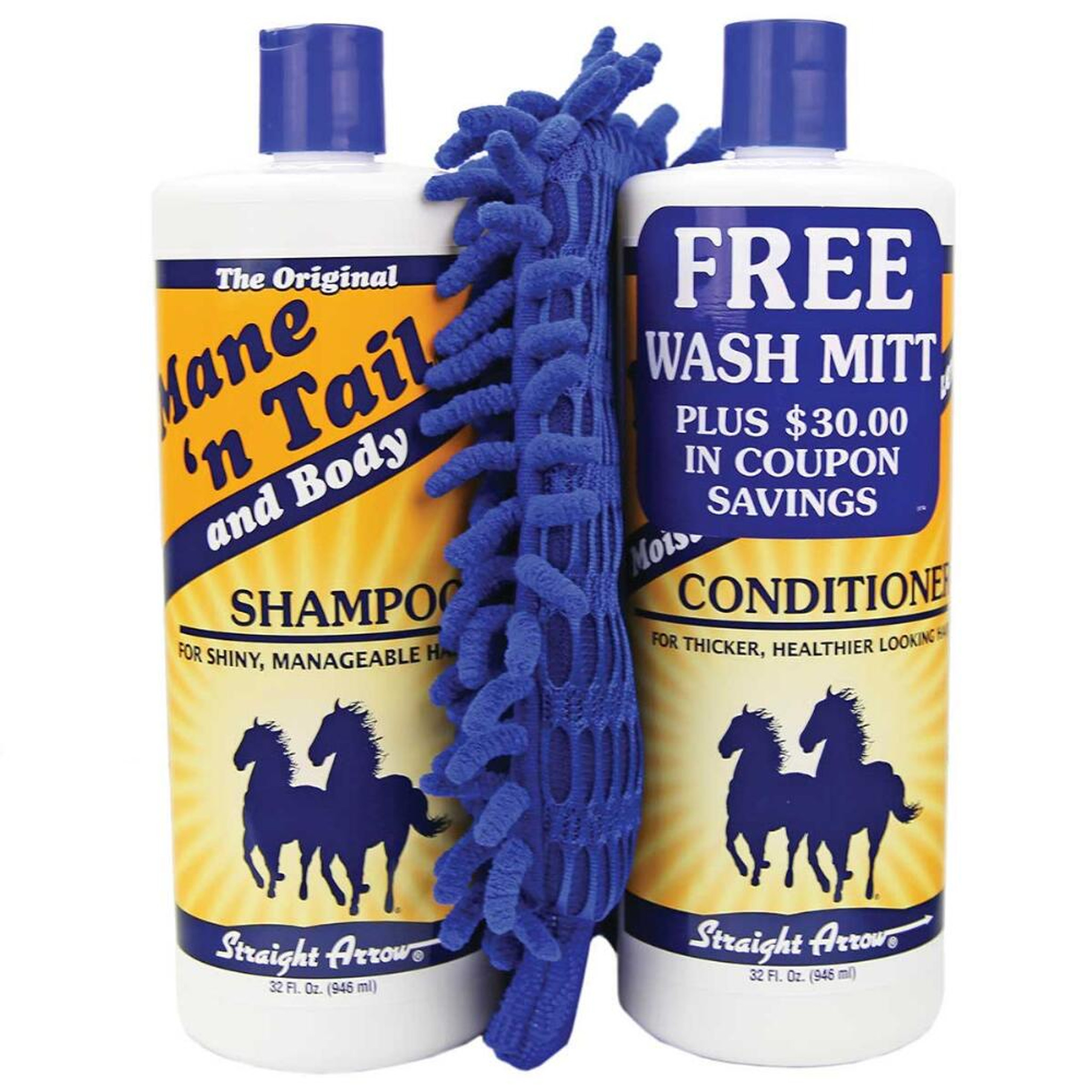 Mane 'n Tail Shampoo Conditioner Free Wash Mitt - LV Performance