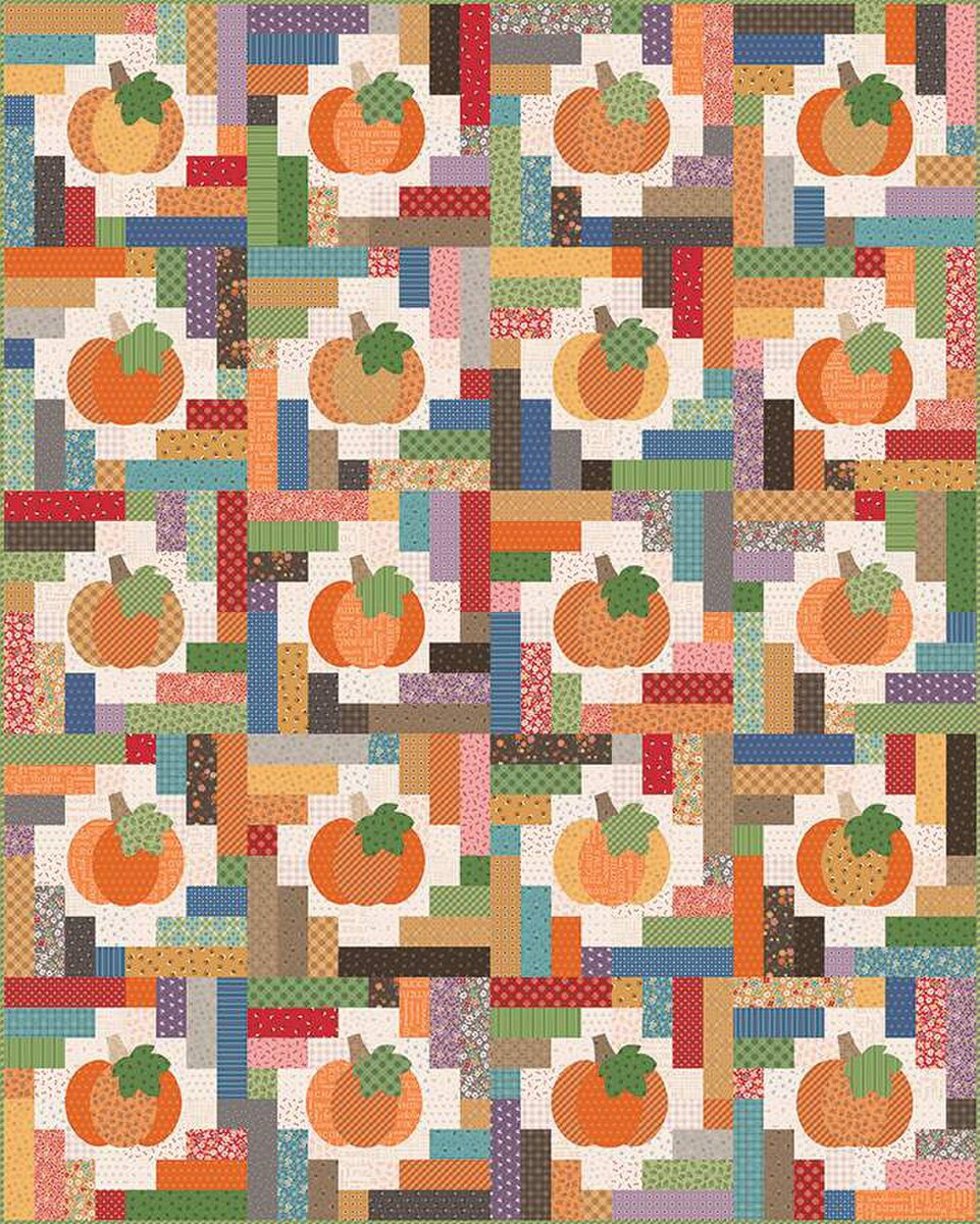 Pumpkins and Haystacks Quilt Boxed Kit - The Iowa Quilt Block