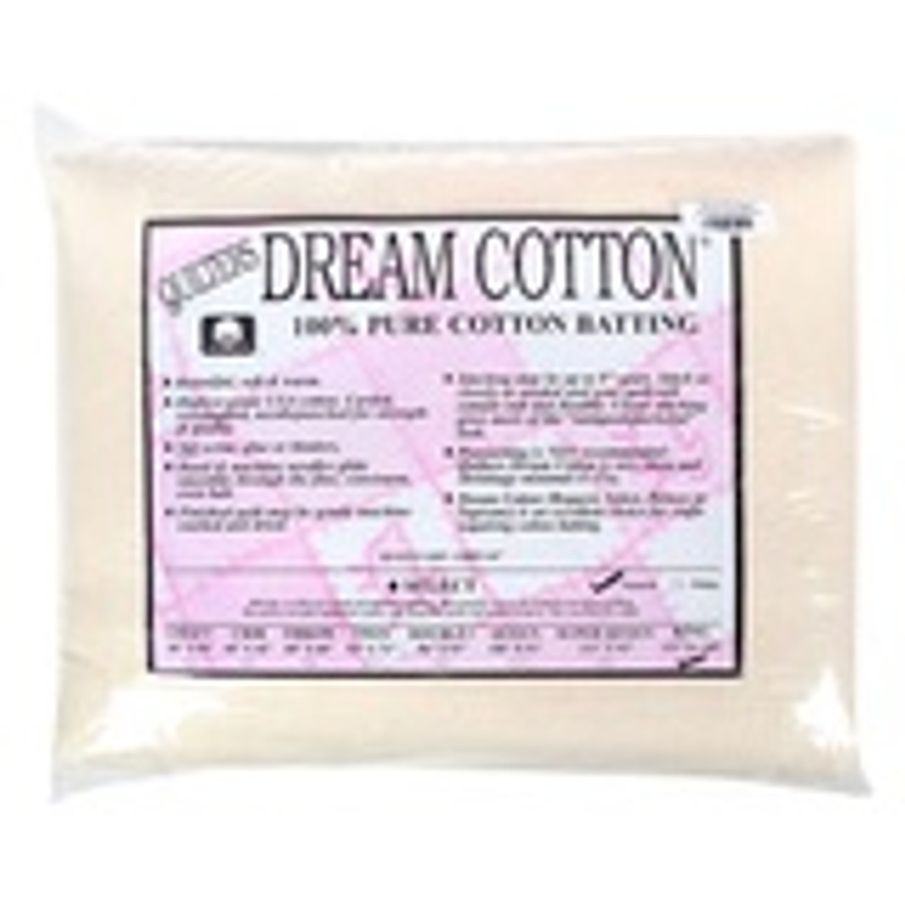 Quilters Dream 100% Cotton Batting - White