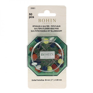 Flower Head Pins Assorted Colors