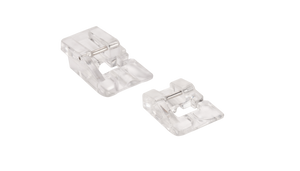 For creative work with beaded or sequined ribbons. The groove in the middle of the foot serves as a guide for sewing on cords, bead and sequin ribbons.