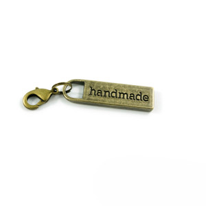 Zipper Pull "handmade" Antique Brass Zipper Pull "handmade" Antique Brass