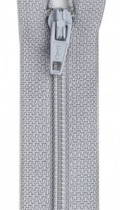 10 inch Separating Zipper Grey
