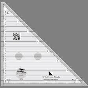 45 Degree Half-Square Triangle Ruler Creative Grid 45 Degree Half-Square Triangle Ruler Creative Grid