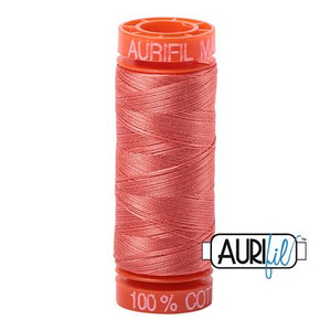 Aurifil Cotton Mako Thread 50wt 200m Salmon - 2225 Aurifil Cotton Mako Thread 50wt 200m Salmon - 2225