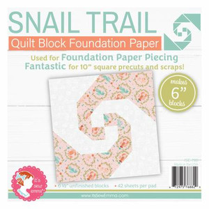 Snail Trail 6in Block Foundation Paper Pad Snail Trail 6in Block Foundation Paper Pad