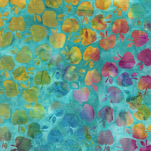 Apples Teal Seaglass