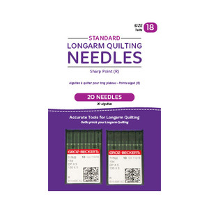 Standard Longarm Needles – Two Packages of 10 (18/110-R, Sharp) Standard Longarm Needles – Two Packages of 10 (18/110-R, Sharp)