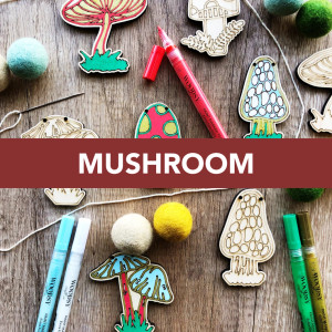 Mushroom Craft Kit - DIY Garland Mushroom Craft Kit - DIY Garland