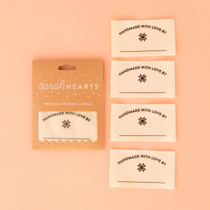Handmade with Love Organic Cotton Write-In Labels Handmade with Love Organic Cotton Write-In Labels