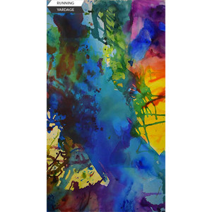 Wildflower II Midnight Blue - Ink Pour