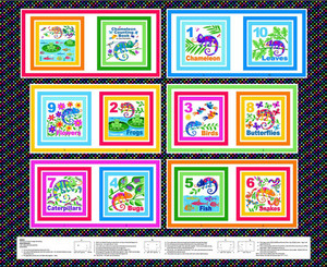 Chamelion Counting Book 36" Book Panel Chamelion Counting Book 36" Book Panel