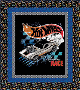 Hot Wheels Panel Quilt Boxed Kit Hot Wheels Panel Quilt Boxed Kit