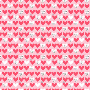 Love is in the Air Peekaboo Hearts Pink