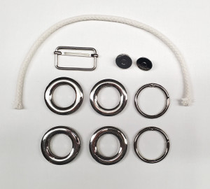 Hardware Kit for Piped Hobo Bag Hardware Kit for Piped Hobo Bag