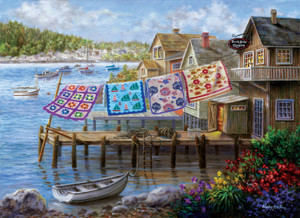 Dockside Quilts 500pc Puzzle with Large Pieces Dockside Quilts 500pc Puzzle with Large Pieces