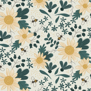 Honeybee Large Sunflowers - Cream