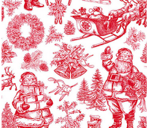 Vintage Christmas - Santa Redwork