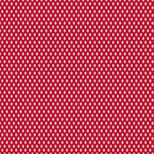Aunt Grace Goes Scrappy - Oval Dots - Red