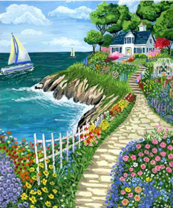 Cottage Dreams Panel 36" x 45"