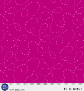 One Stitch Two Stitch Curlicues - Fuscia