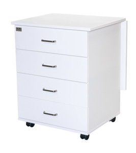 Model 40 Caddie – Smart Storage, Seamless Workspace
Add storage and flexibility to your sewing setup with the Model 40 Caddie. With four deep drawers, a built-in drop leaf, and smooth-rolling casters, it expands your work surface and keeps essentials close at hand. Pair it with the Model 4200 for a compact, modular sewing solution that’s big on function. Model 40 Caddie – Smart Storage, Seamless Workspace
Add storage and flexibility to your sewing setup with the Model 40 Caddie. With four deep drawers, a built-in drop leaf, and smooth-rolling casters, it expands your work surface and keeps essentials close at hand. Pair it with the Model 4200 for a compact, modular sewing solution that’s big on function.