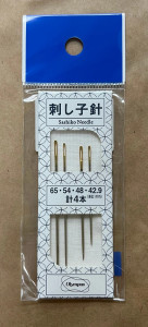 Sashiko Needles Assorted Sizes - 4 needles per package