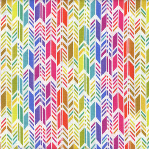 Color Wheel by Alison Glass Cream Arrow Tip Chevron