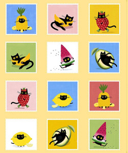 Furruit Cocktail Panel 36"x 43"