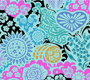 Northcott Euphoria Sea - 108" Wideback