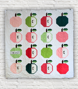 Apple Season Quilt Kit: 52" x 52" - Includes Binding