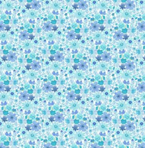 Spring Cheer Small Floral - Blue