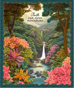 Faith Can Move Mountain  36" Panel