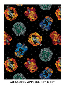 Harry Potter Hogwarts Crests Black