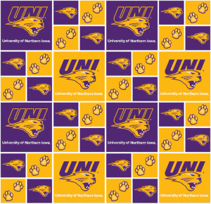 UNIVERSITY OF NORTHERN IOWA-Block Cotton-100% Cotton - IWN020