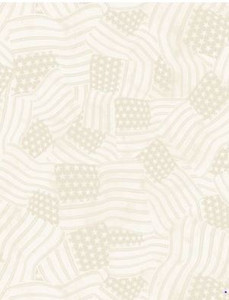 Founding Glory - Tonal Flags - Cream 108"