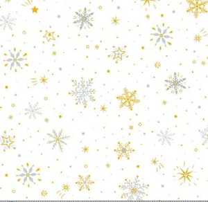 Turnowsky Treasures Ditzy Snowflake Allover - White