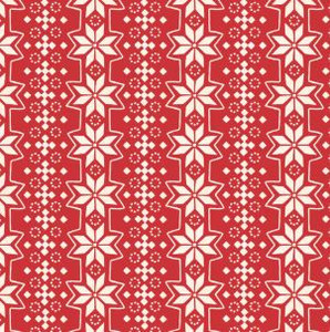 Tis The Season Fair Isle Sweater Stripe - Red